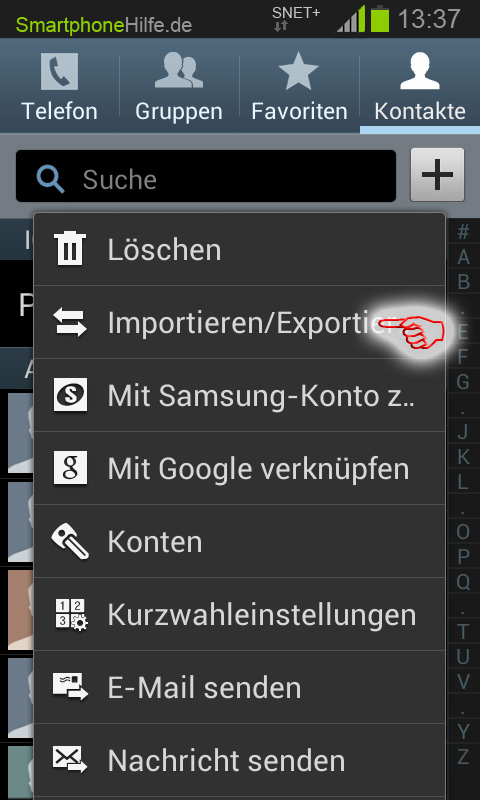 Smartphone Kontakte auf Sim Karte speichern / exportieren | SmartphoneHilfe.de SmartphoneHilfe.de